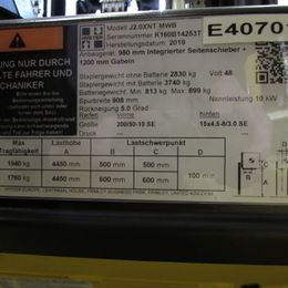 Frontstapler gebraucht: Hyster 4-Rad Elektrostapler J2.0XNT MWB Hyster J2.0XNT MWB * 4-Rad Elektrostapler