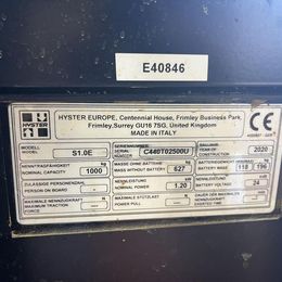 Gabelhochhubwagen gebraucht: Hyster Hochhubwagen S 1.0 E Hyster S 1.0 E * Hochhubwagen